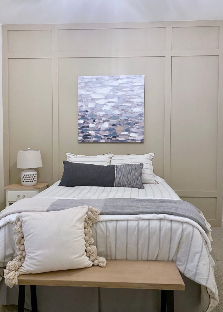 How to Decorate a Board and Batten Bedroom Wall