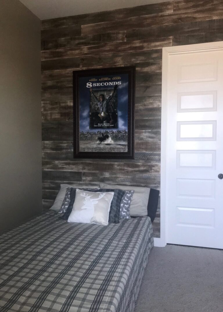 Inexpensive Barn Wood Accent Wall