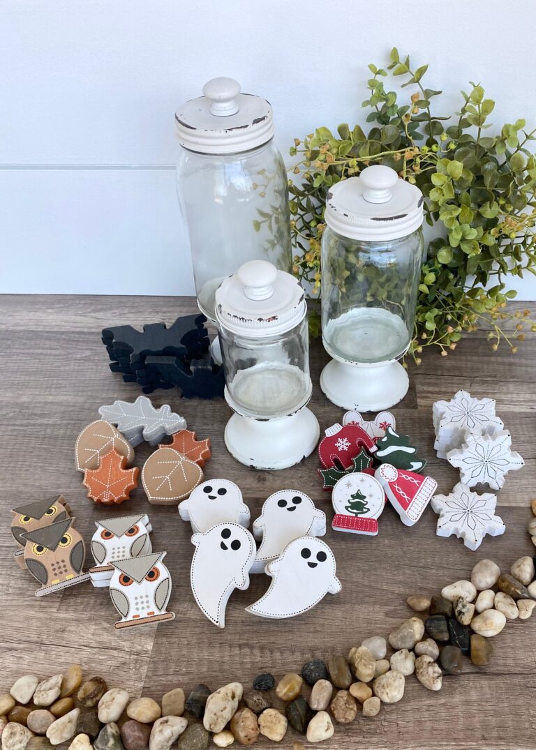 Apothecary Jars and Seasonal Decor