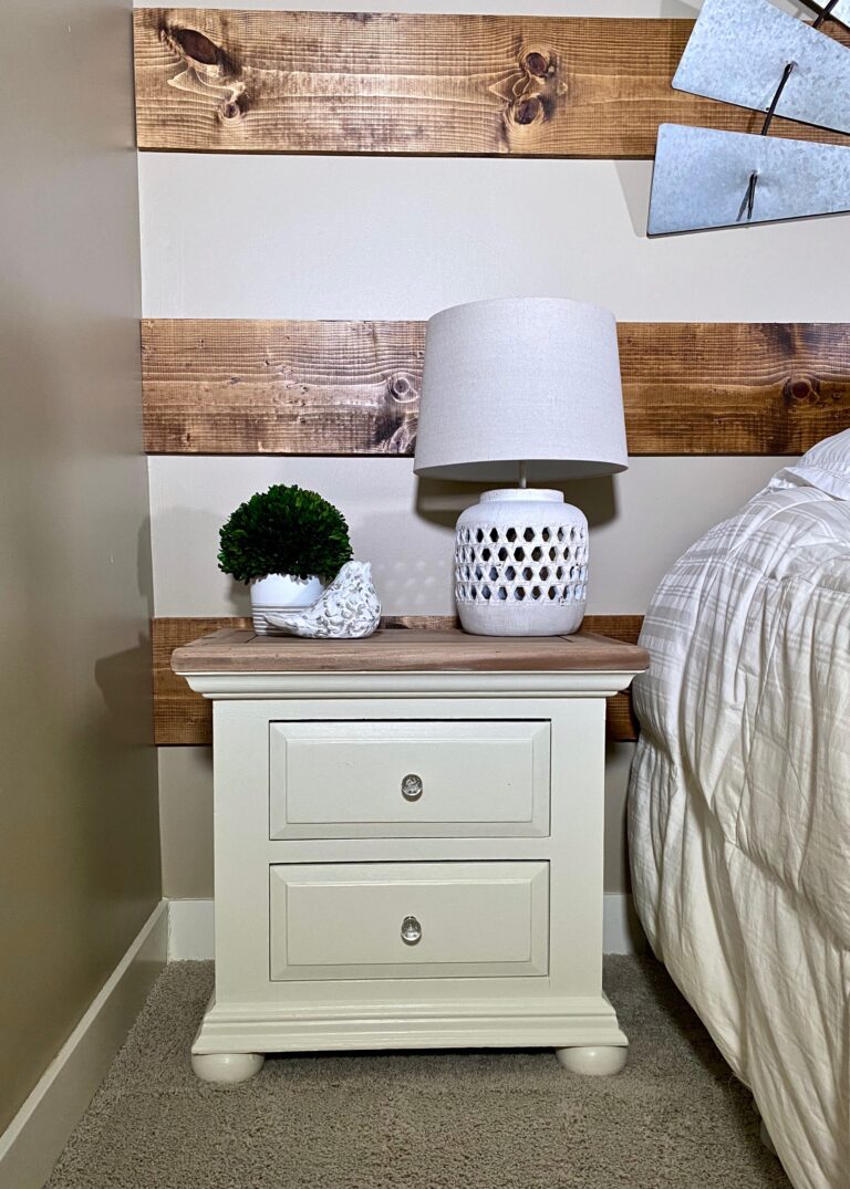 How to Refinish a Nightstand Plus Pretty Decor