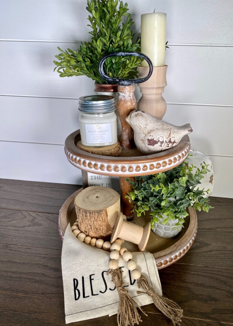 How to Style a Tiered Tray in TEN Easy Steps